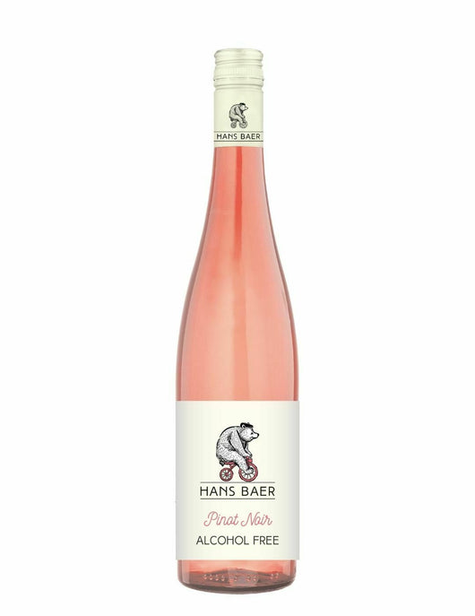 Vin rosé Hans Baer Pinot noir 0.1% sans alcool Sanzalc, cave sans alcool pour adultes décomplexés