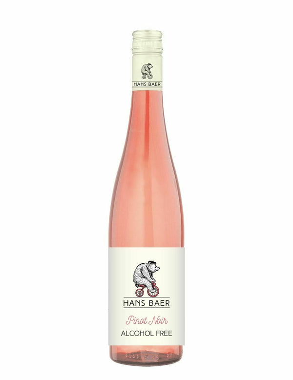 Vin rosé Hans Baer Pinot noir 0.1% sans alcool Sanzalc, cave sans alcool pour adultes décomplexés