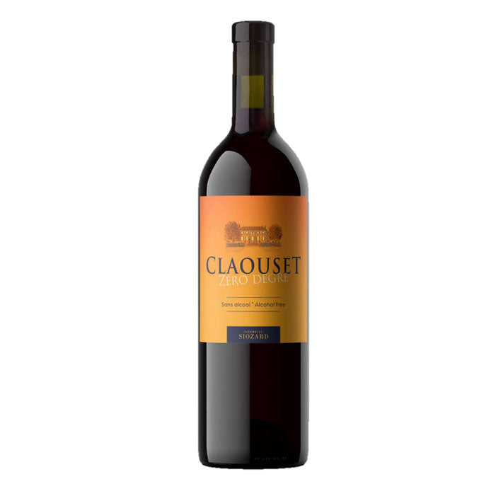 Vin rouge Zéro Degré by Claouset sans alcool 0,0% Sanzalc, cave sans alcool pour adultes décomplexés