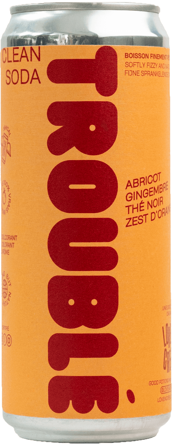 Schwierige Soda -Aprikosen, Ingwer, schwarzer Tee und Orangenschale