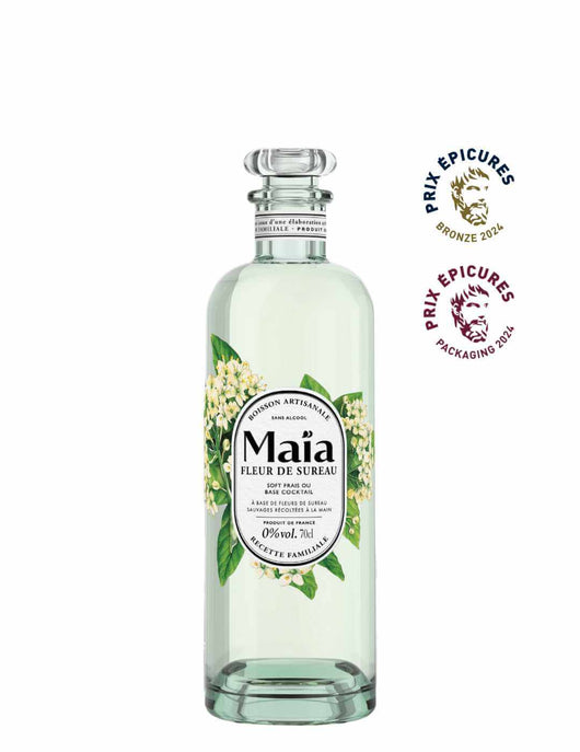 Apéritif Maïa Fleur de Sureau sans alcool 0,0% - Sanzalc, cave sans alcool pour adultes décomplexés