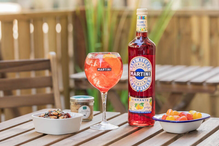 Apéritif Martini Vibrante 0,5% sans alcool - Sanzalc, cave sans alcool pour adultes décomplexés