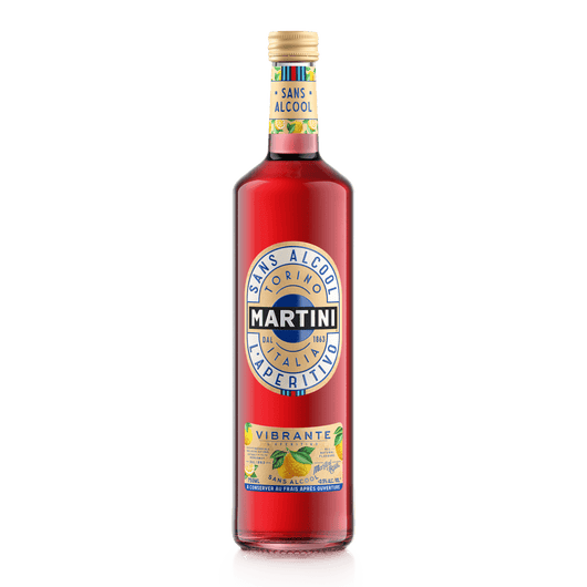 Apéritif Martini Vibrante 0,5% sans alcool - Sanzalc, cave sans alcool pour adultes décomplexés