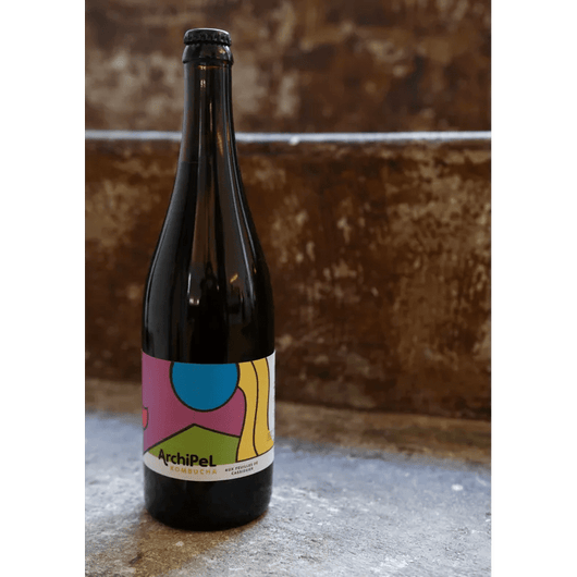 Archipel Kombucha cassis bio 75 cl - Sanzalc, cave sans alcool pour adultes décomplexés