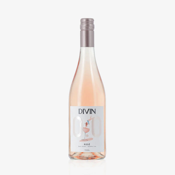 Divine rosé wine without alcohol 0.0%