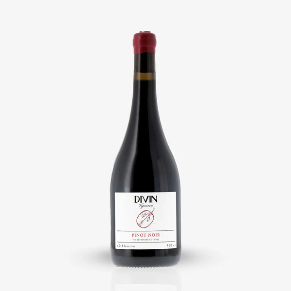 Vin rouge Divin Vigneron Pinot noir sans alcool 0,5%