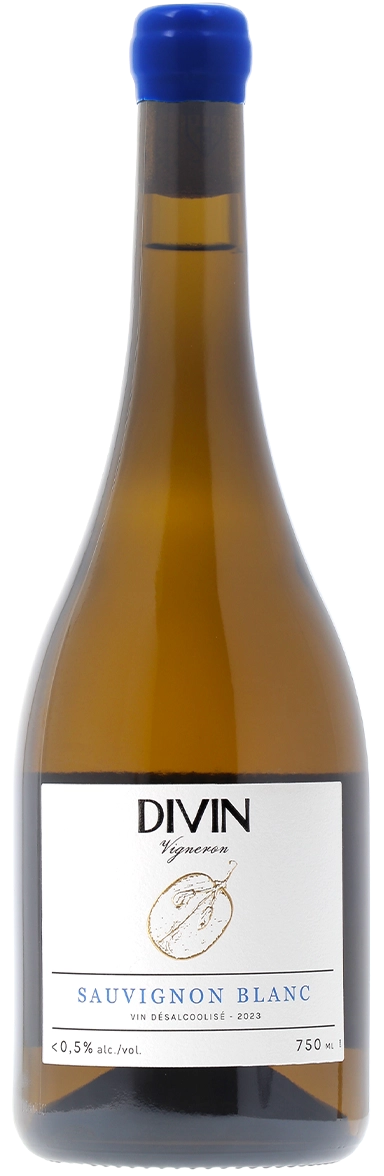 Vin blanc Divin Vigneron Sauvignon sans alcool 0,5%