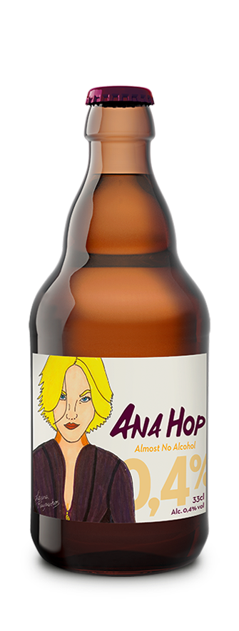 An alcohol -free an ana hop beer 0.4%