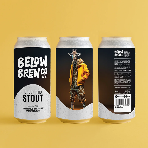 Beer Below Brew - Check This Stout zonder alcohol 0,5%