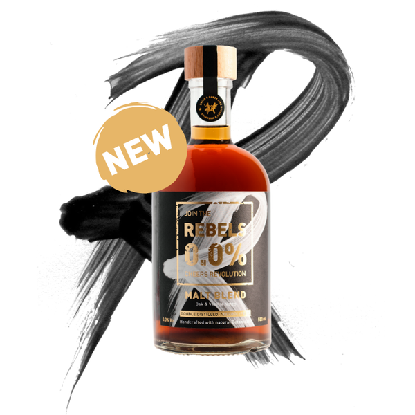 Rebels 0.0% Whisky Alternative sans alcool Sanzalc, cave sans alcool pour adultes décomplexés