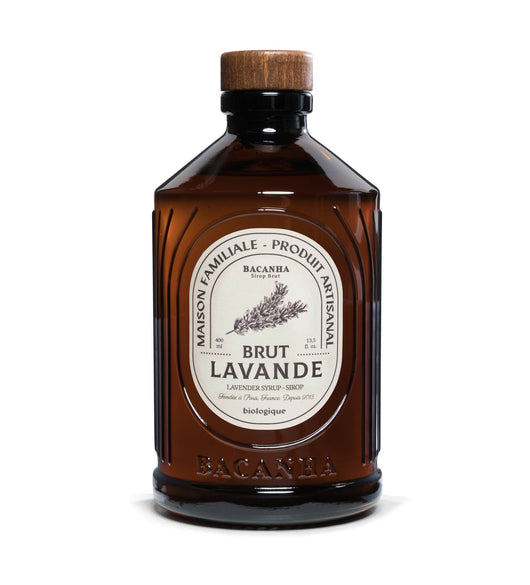 Sirop de Lavande Brut Biologique - Bacanha Sanzalc, cave sans alcool pour adultes décomplexés