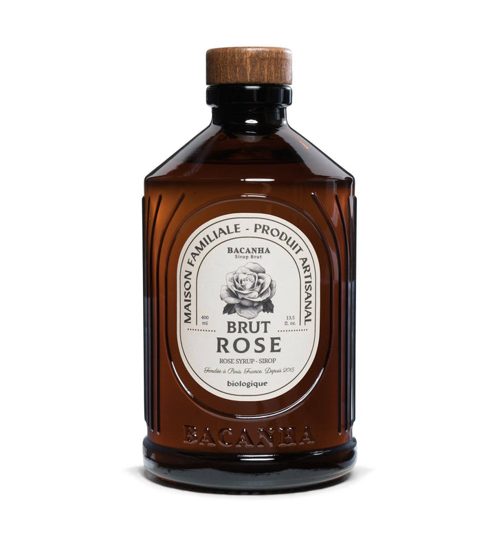 Sirop de Rose Brut Biologique - Bacanha Sanzalc, cave sans alcool pour adultes décomplexés