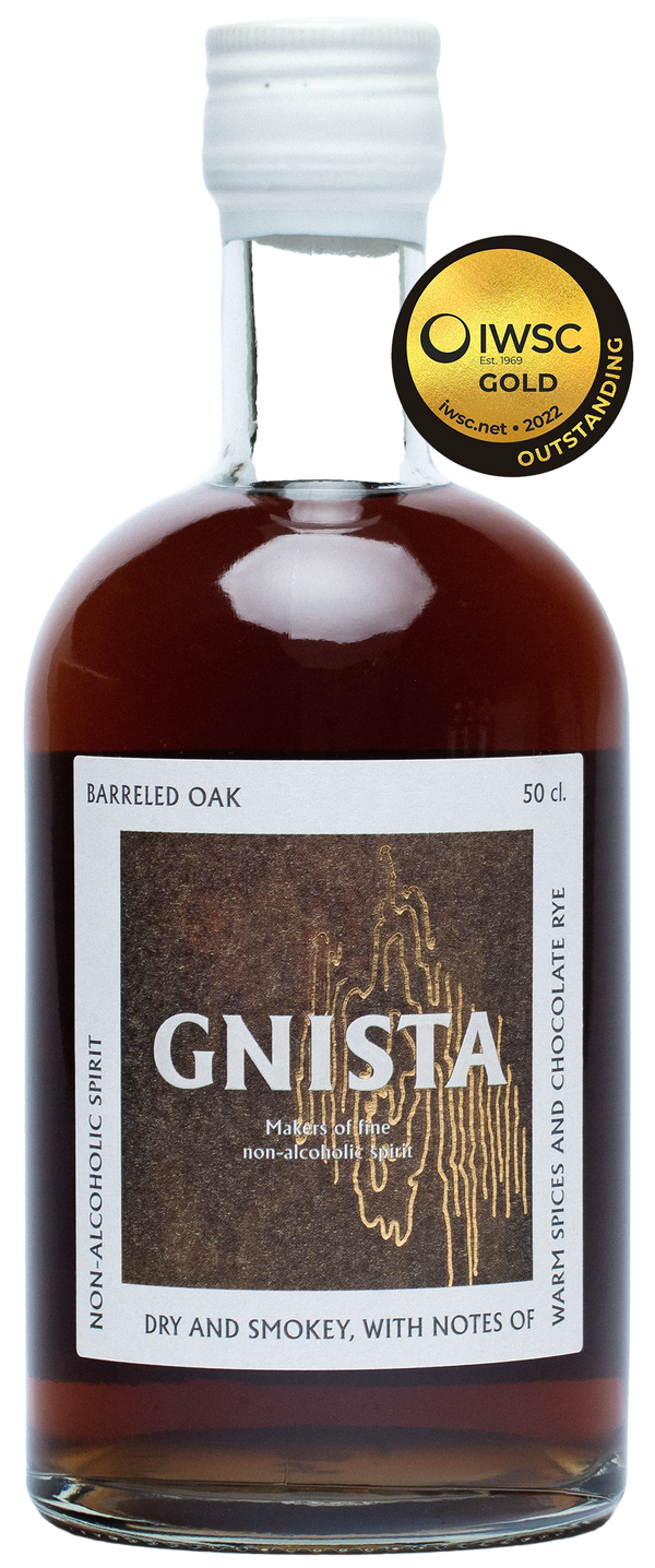 Spiritueux Gnista Spirits sans alcool 0,3% Barreled Oak Sanzalc, cave sans alcool pour adultes décomplexés